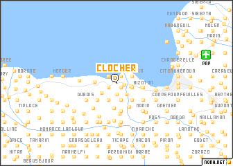 map of Clocher