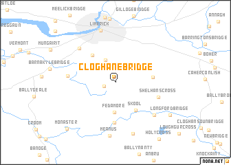 map of Cloghane Bridge