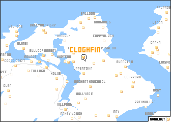 map of Cloghfin