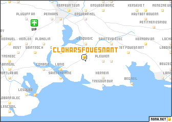 map of Clohars-Fouesnant