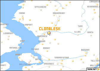 map of Clonblesk