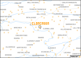 map of Cloncreen