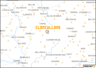 map of Cloncullane