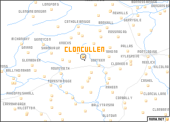 map of Cloncullen