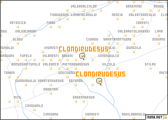 map of Clondiru de Sus