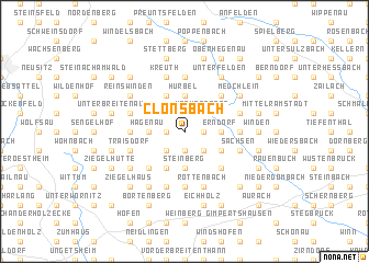 map of Clonsbach