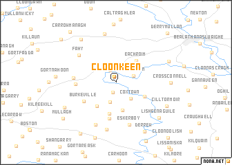 map of Cloonkeen