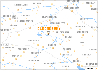map of Cloonkeevy