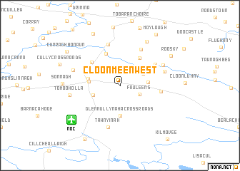 map of Cloonmeen West