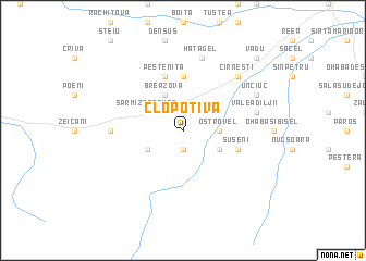 map of Clopotiva