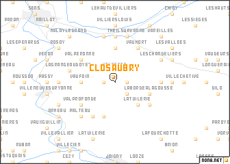map of Clos Aubry