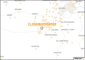 map of Closeburn Manor