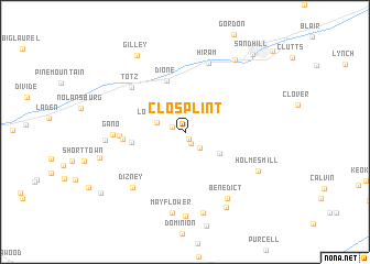 map of Closplint