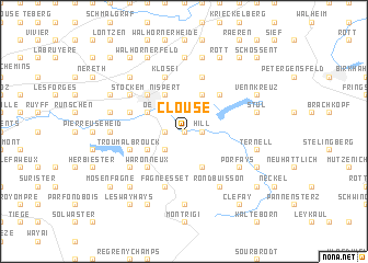 map of Clouse