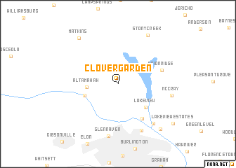 map of Clover Garden