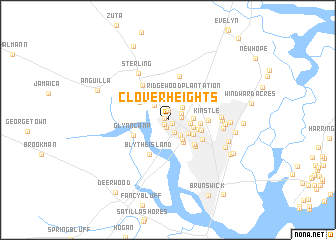 map of Clover Heights