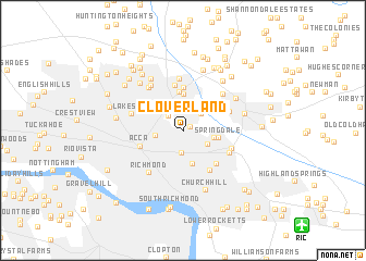 map of Cloverland