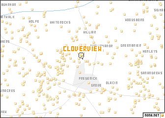 map of Cloverview