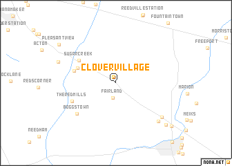 map of Clover Village