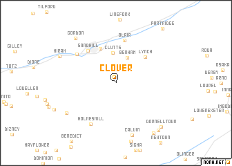 map of Clover