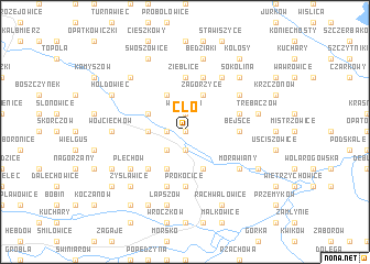 map of Cło