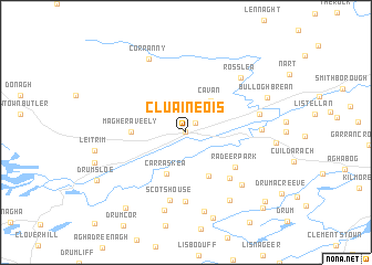 map of Cluain Eois