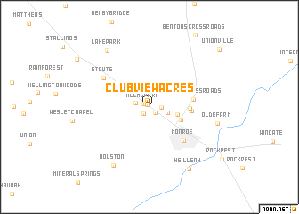 map of Clubview Acres