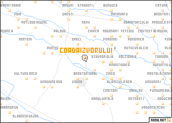 map of Coada Izvorului