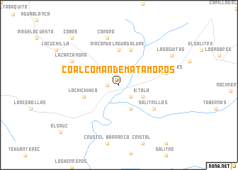 map of Coalcomán de Matamoros
