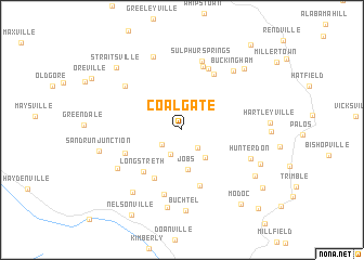 map of Coalgate