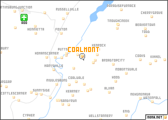 map of Coalmont