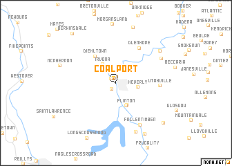 map of Coalport