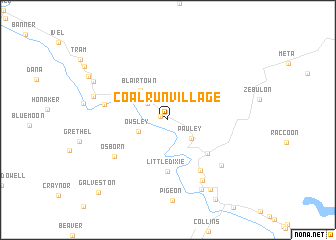 map of Coal Run Village