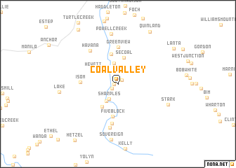 map of Coal Valley