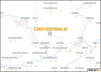 map of Coasta Grindului