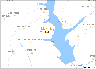 map of Coates