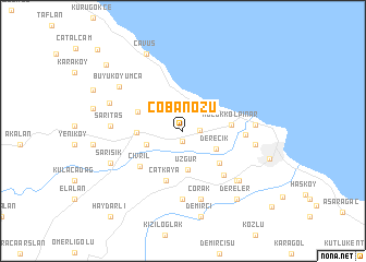 map of Çobanözü