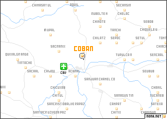 map of Cobán