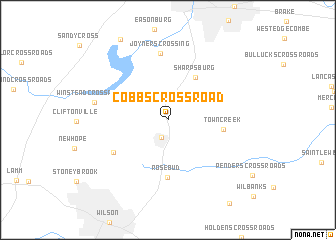 map of Cobbs Crossroad