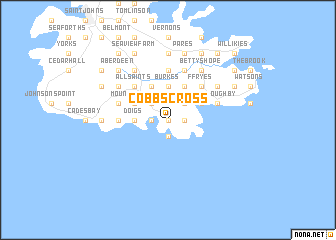 map of Cobbs Cross
