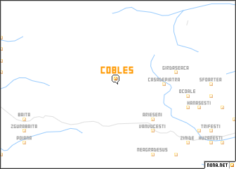 map of Cobleş