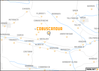 map of Cobusca Nouă