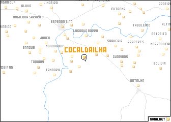 map of Cocal da Ilha