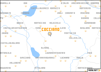 map of Cocciano