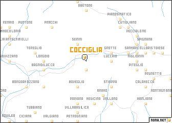 map of Cocciglia