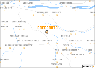 map of Cocconato