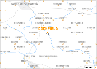 map of Cockfield