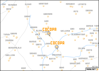 map of Cocopa
