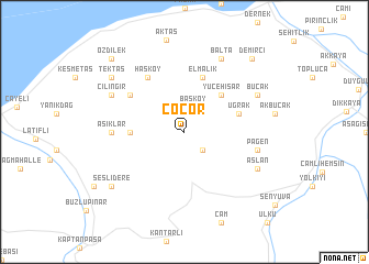 map of Çoçor