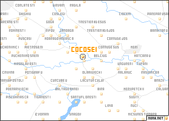 map of Cocoşei